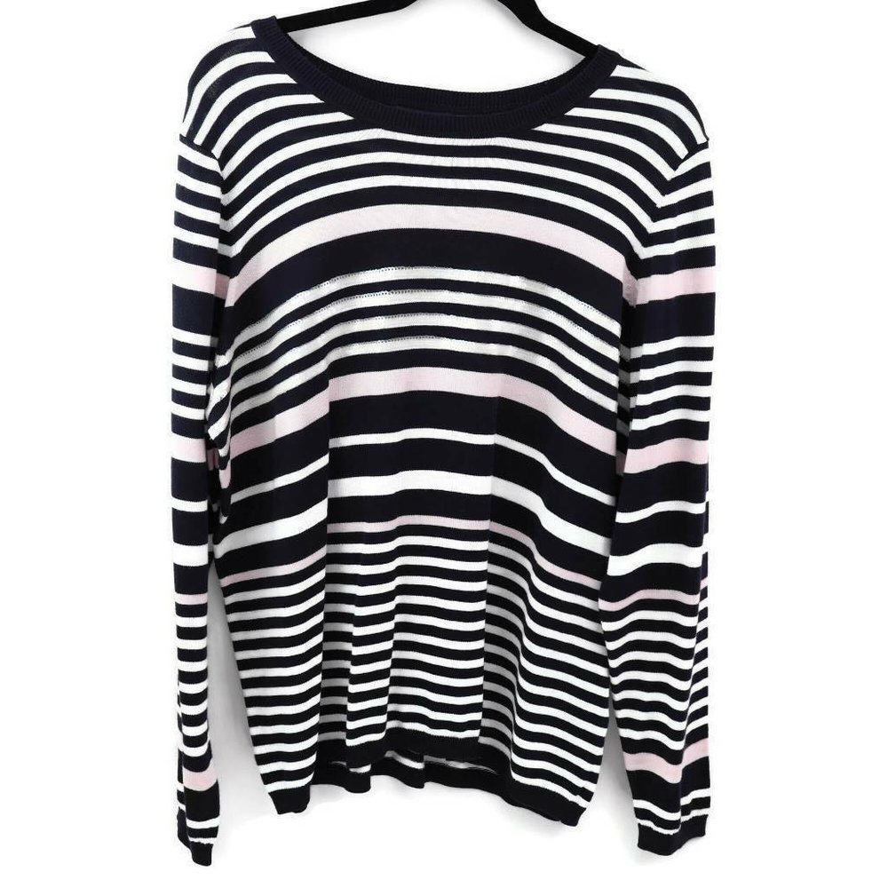 Tommy Hilfiger Womens Sweater Blue Snowmass Peak